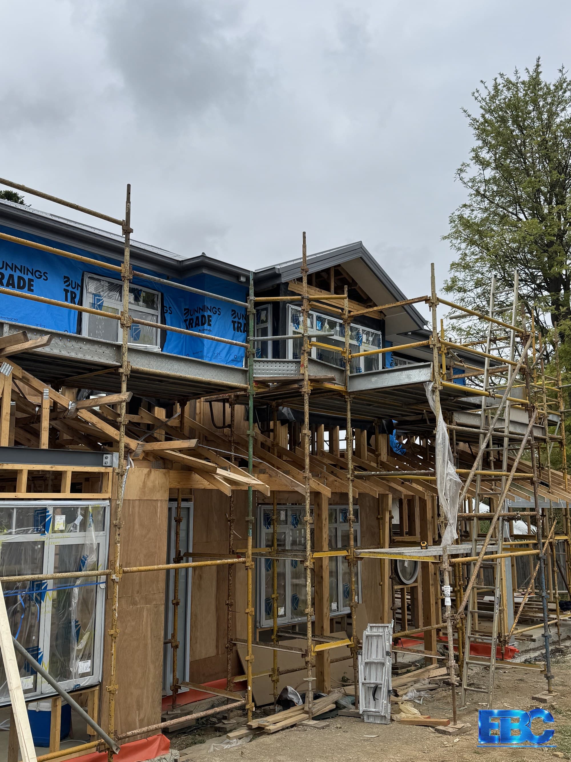 EBC custom new home construction project